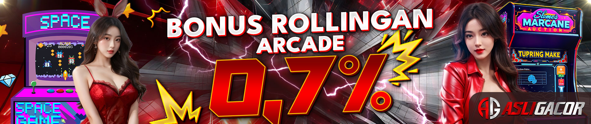 ASLIGACOR - Bonus Rollingan Arcade 0.7%