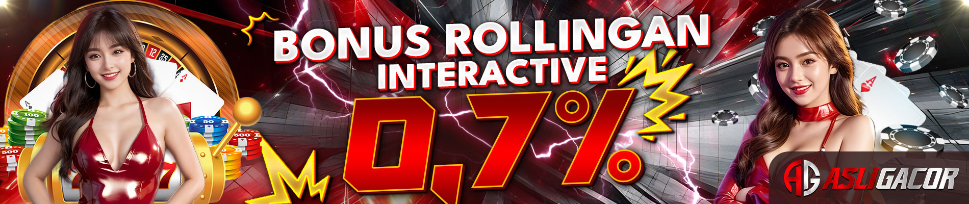 ASLIGACOR - Bonus Rollingan Interactive 0.7%